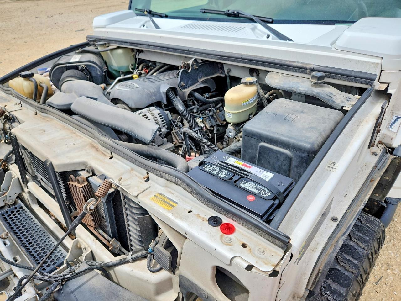 2003 Hummer H2 Белый vin: 5GRGN23U53H122951