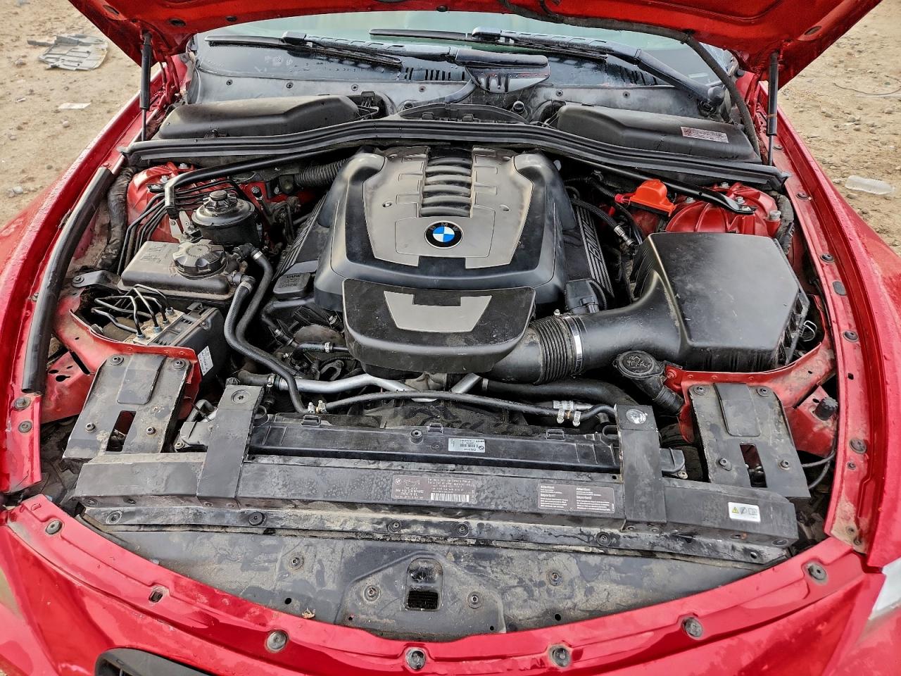 2010 Bmw 650 I Red vin: WBAEA5C50ACV93752