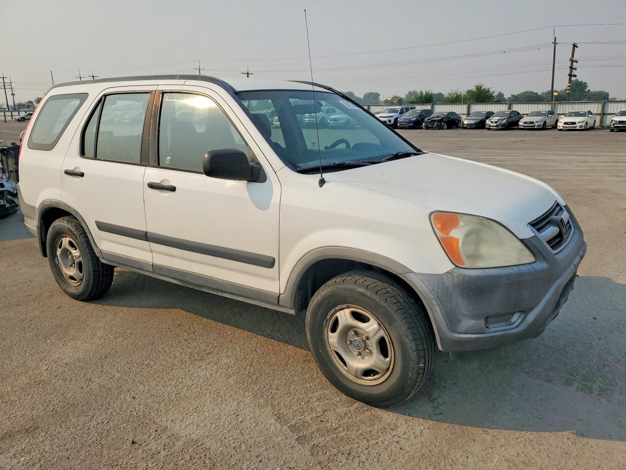 2004 Honda Cr-v Lx White vin: JHLRD68444C014982