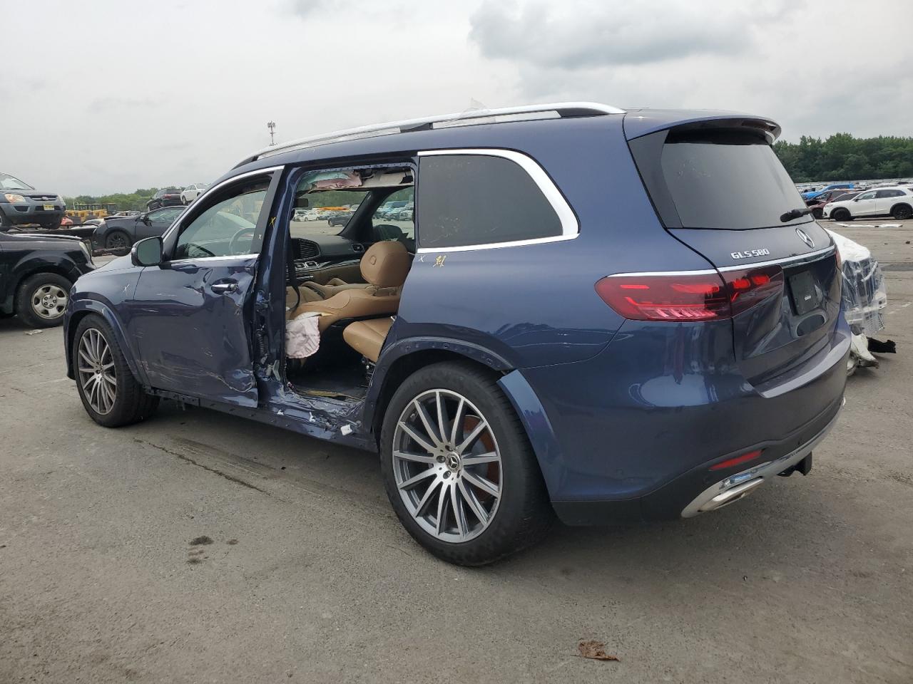 2024 Mercedes-benz Gls 580 4matic Синий vin: 4JGFF8FE4RB053744