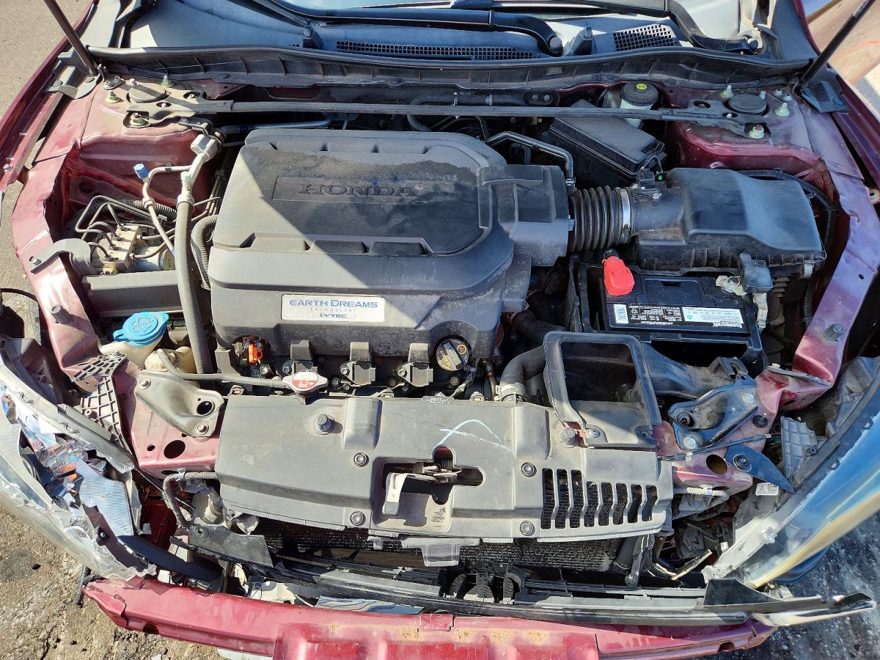 2014 Honda Accord Exl Maroon vin: 1HGCR3F87EA033226