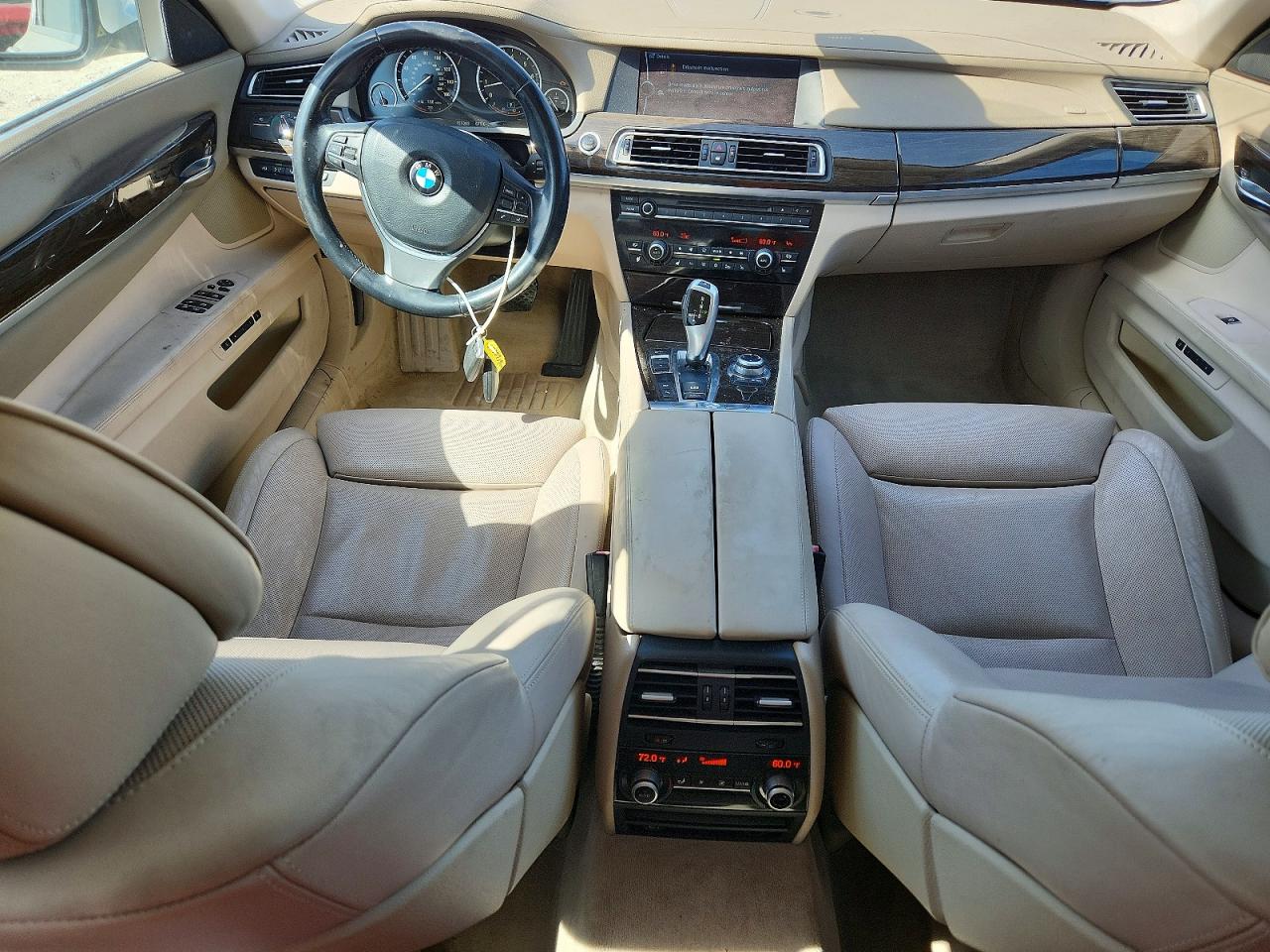 2012 Bmw 750 Li White vin: WBAKB8C58CC964497
