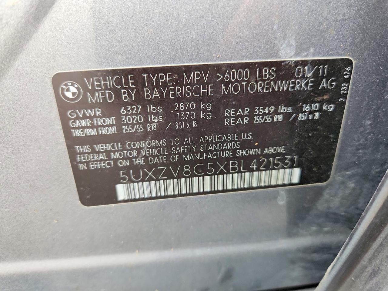 2011 Bmw X5 Xdrive50i Silver vin: 5UXZV8C5XBL421531