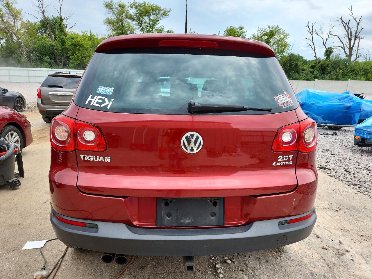2009 Volkswagen Tiguan Se Красный vin: WVGBV75N49W537290