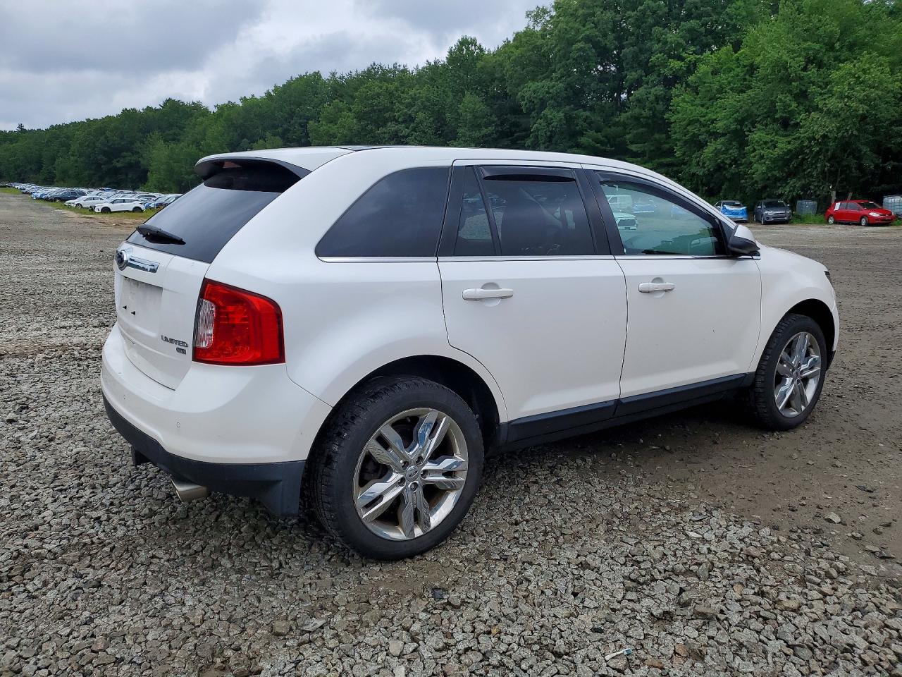 2013 Ford Edge Limited White vin: 2FMDK4KC4DBC72318