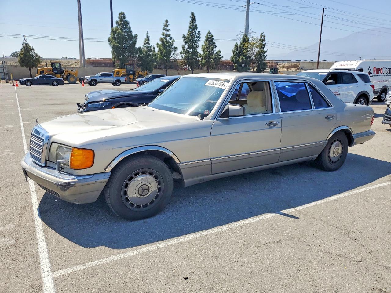 1991 Mercedes-benz 420 Sel Кремовый vin: WDBCA35E5MA606716