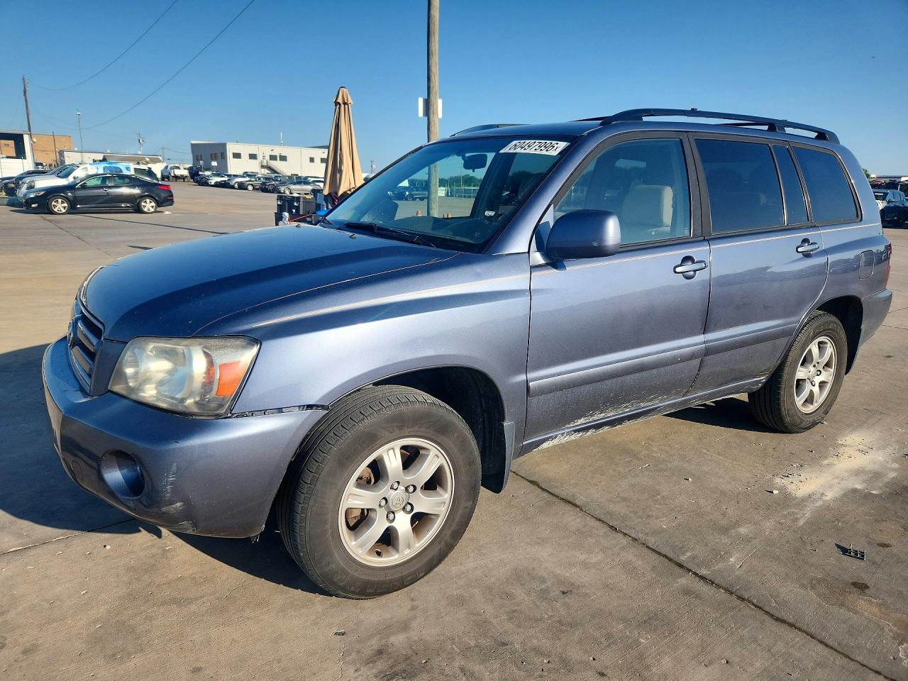2006 Toyota Highlander Limited Blue vin: JTEGP21A760097943