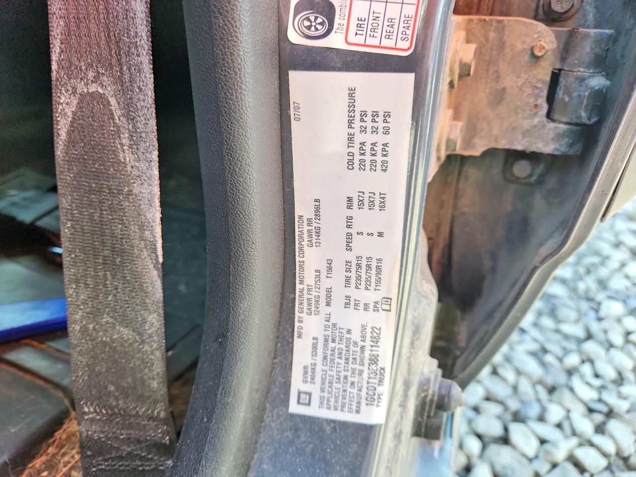 2008 Chevrolet Colorado Серый vin: 1GCDT13E388114822