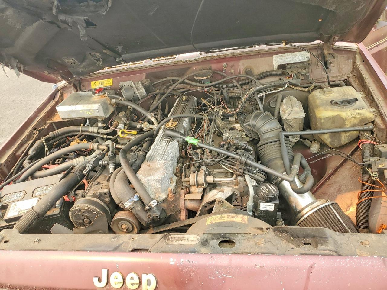1988 Jeep Cherokee Limited Maroon vin: 1JCMT7895JT133632