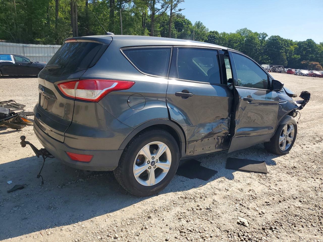 2015 Ford Escape S Gray vin: 1FMCU0F7XFUA74660