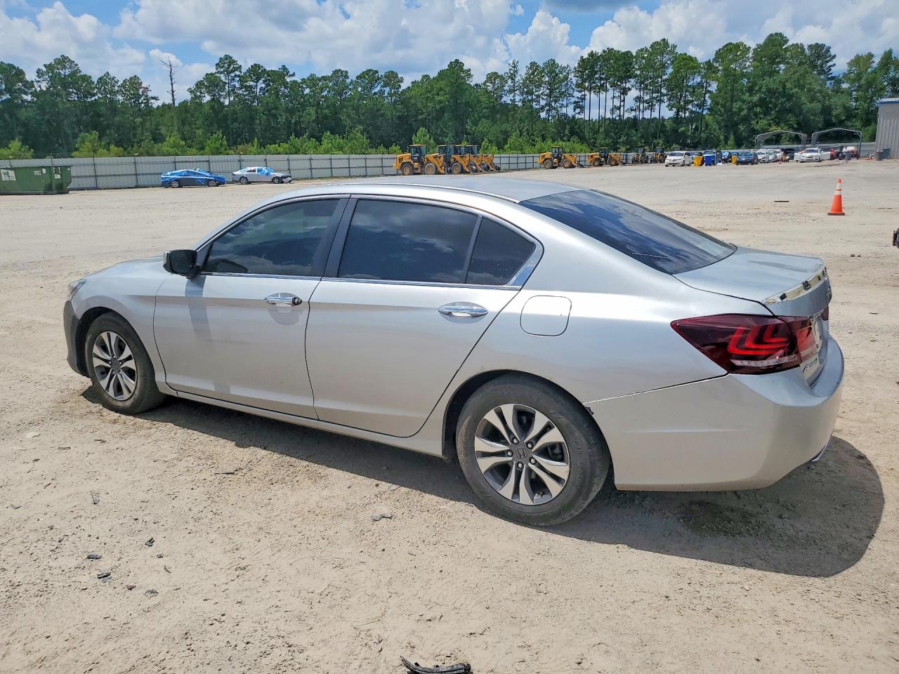 2013 Honda Accord Lx Silver vin: 1HGCR2F38DA096249