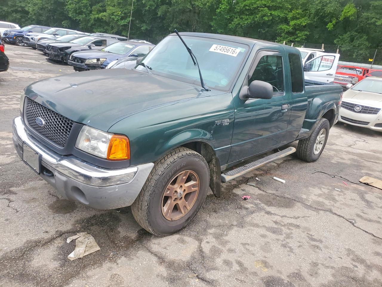 2003 Ford Ranger Super Cab Green vin: 1FTZR45E73PB19099