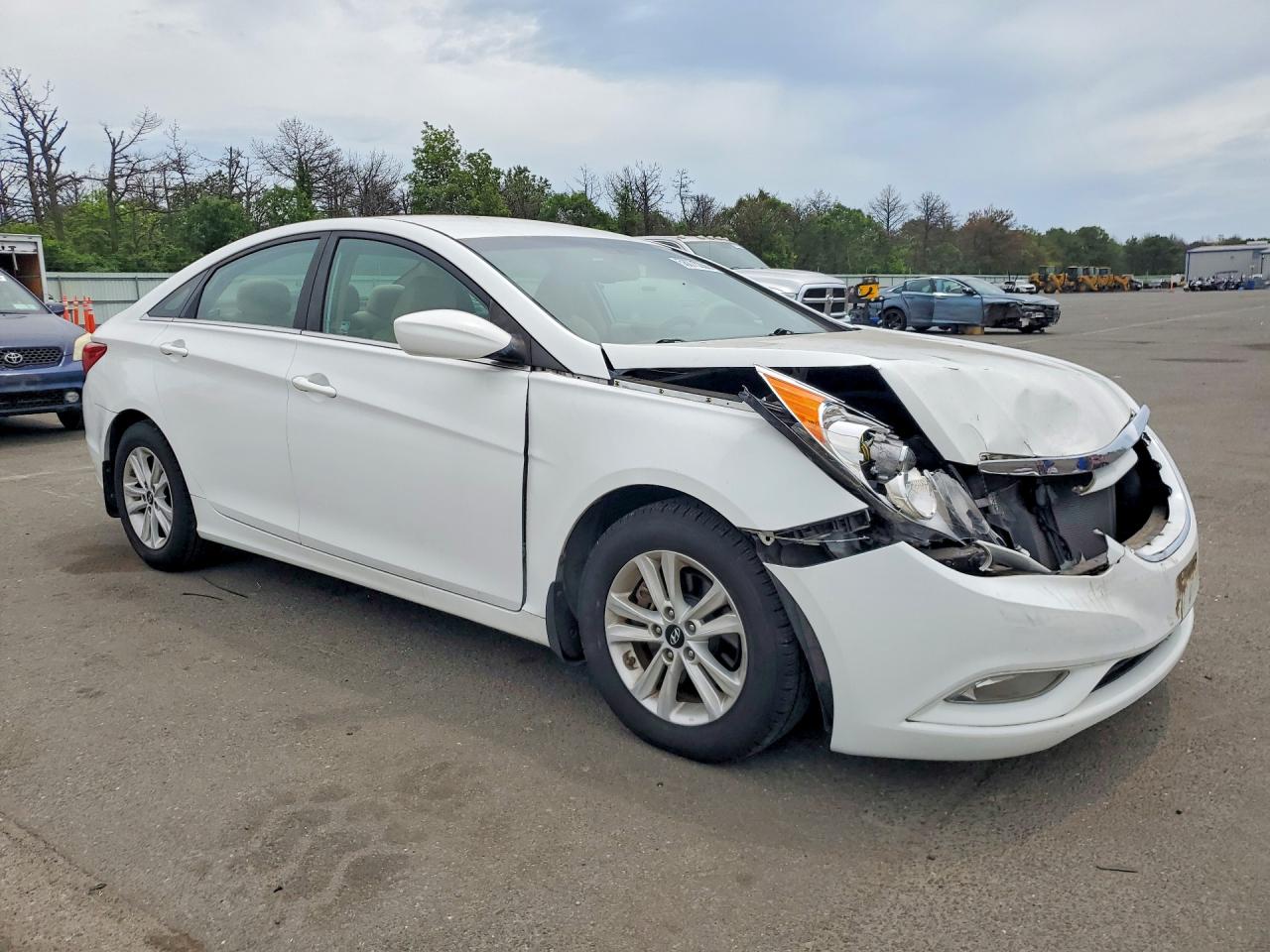 2013 Hyundai Sonata Gls White vin: 5NPEB4AC0DH550565