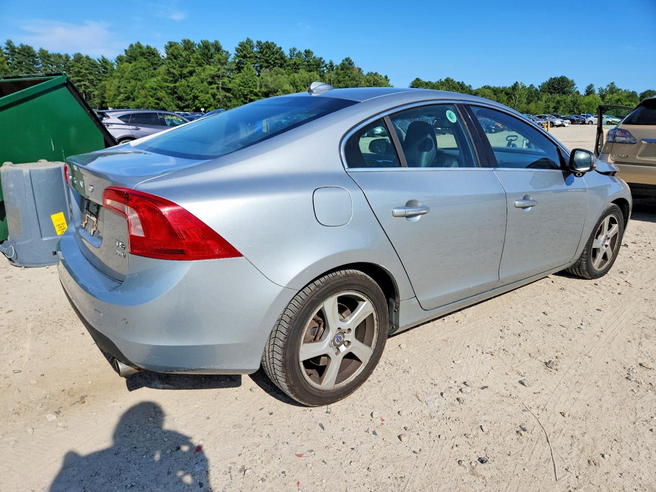 2013 Volvo S60 T5 Silver vin: YV1612FH5D1215206