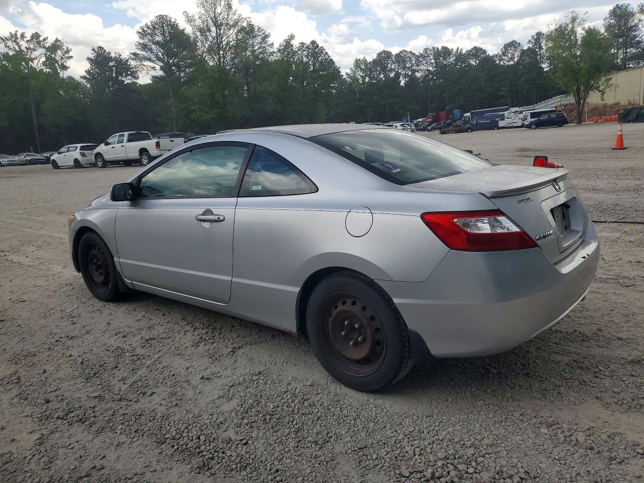 2007 Honda Civic Lx Gray vin: 2HGFG11647H504072
