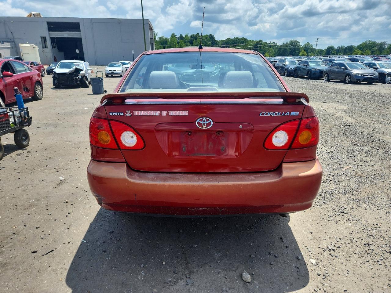 2004 Toyota Corolla Le Red vin: 2T1BR32E64C283458