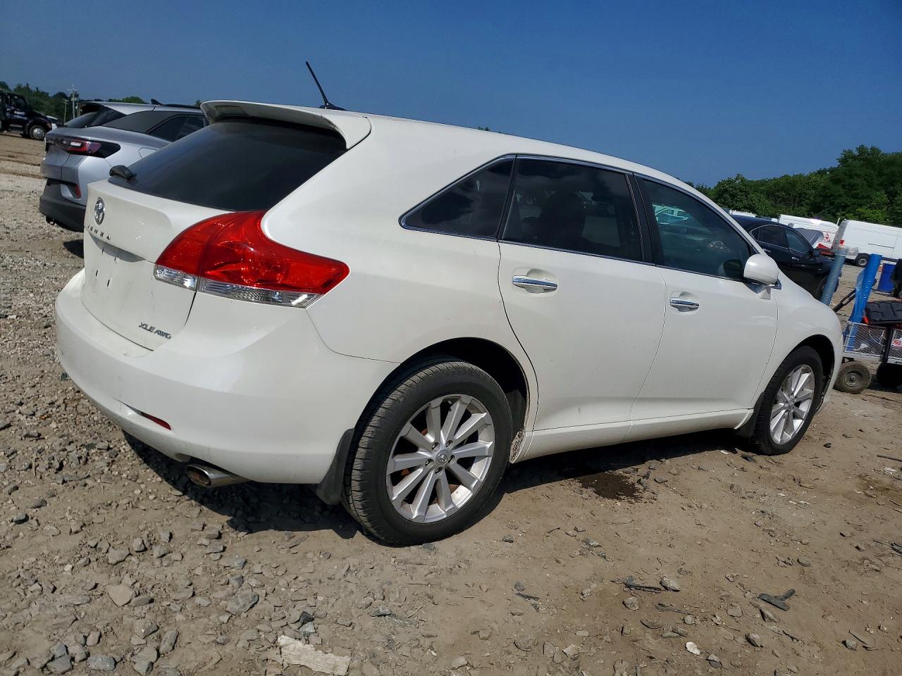 2012 Toyota Venza Xle White vin: 4T3BA3BB0CU031819