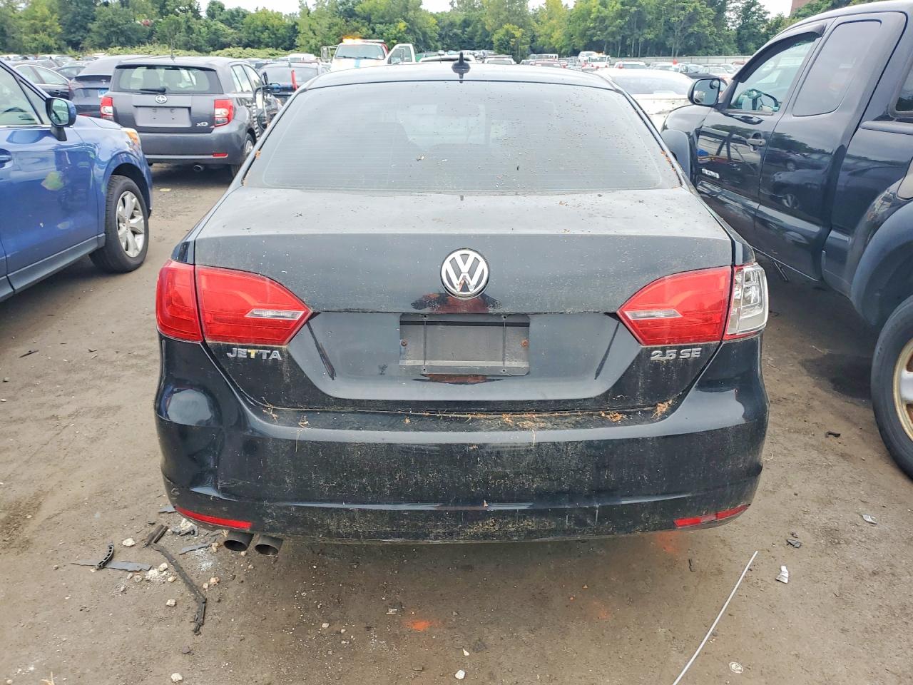 2012 Volkswagen Jetta Se Black vin: 3VWDP7AJ6CM337185