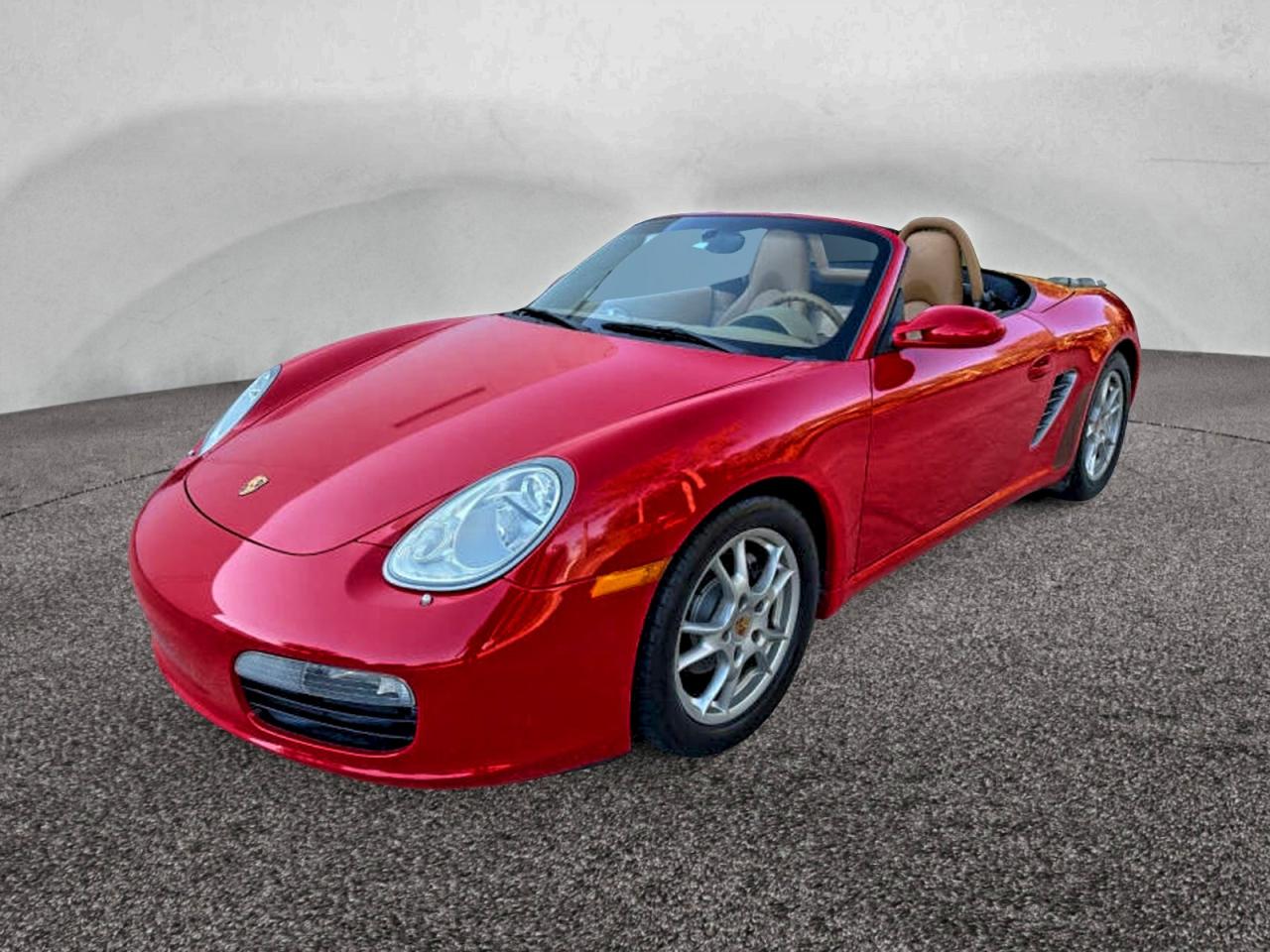 2006 Porsche Boxster Red vin: WP0CA29886U712353