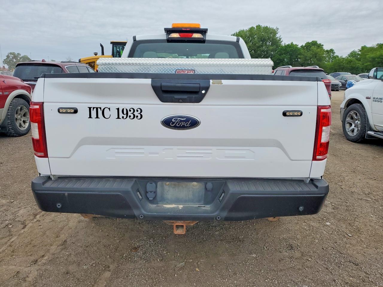 2019 Ford F150 Super Cab White vin: 1FTFX1E50KKD84515
