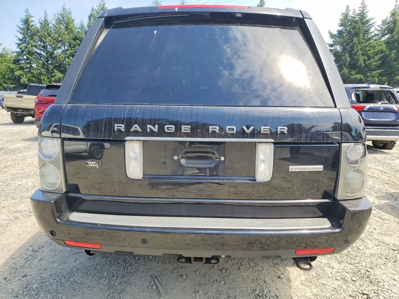 2008 Land Rover Range Rover Supercharged Black vin: SALMF13428A283567