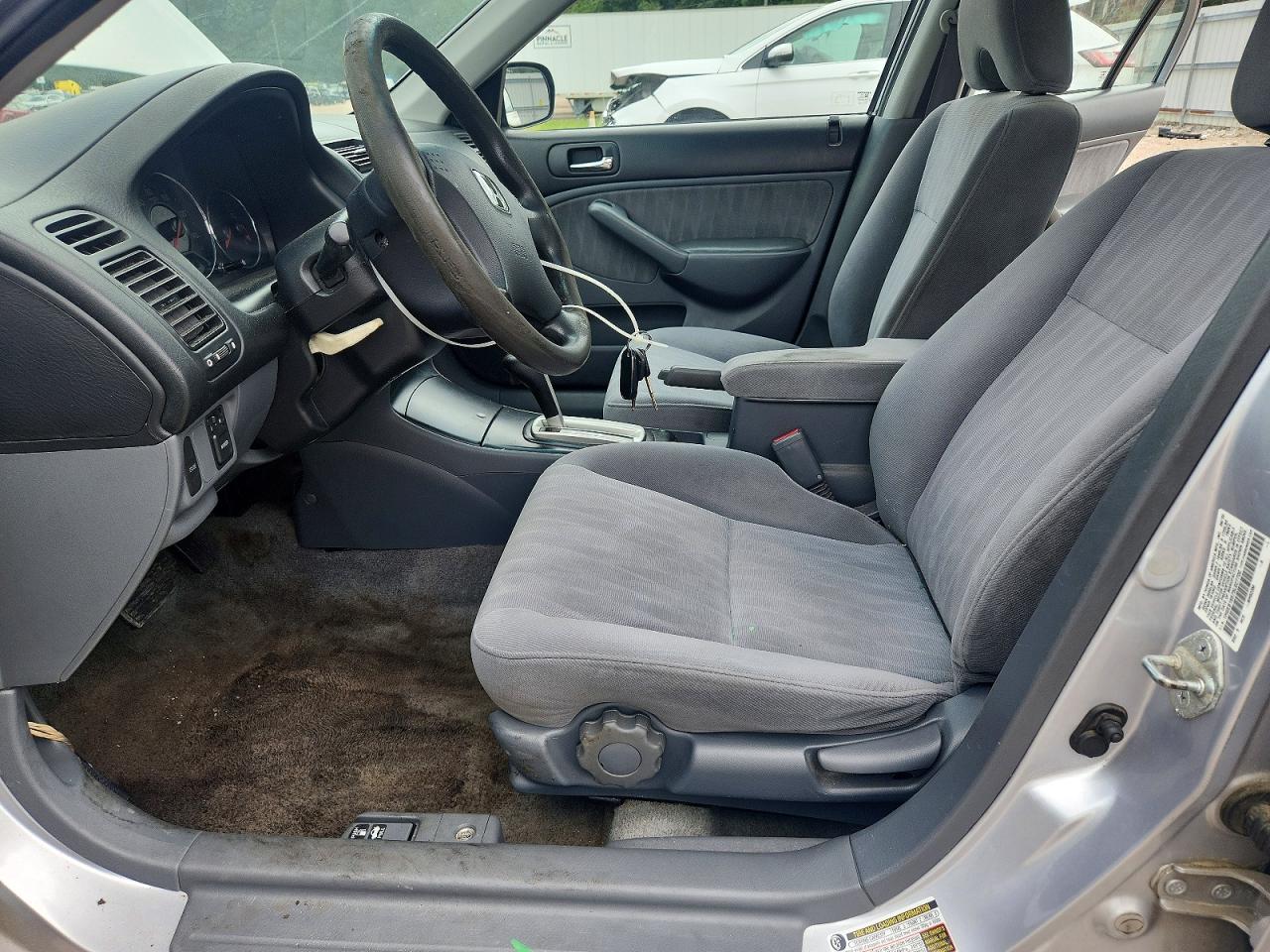 2005 Honda Civic Lx Silver vin: 1HGES16575L027700