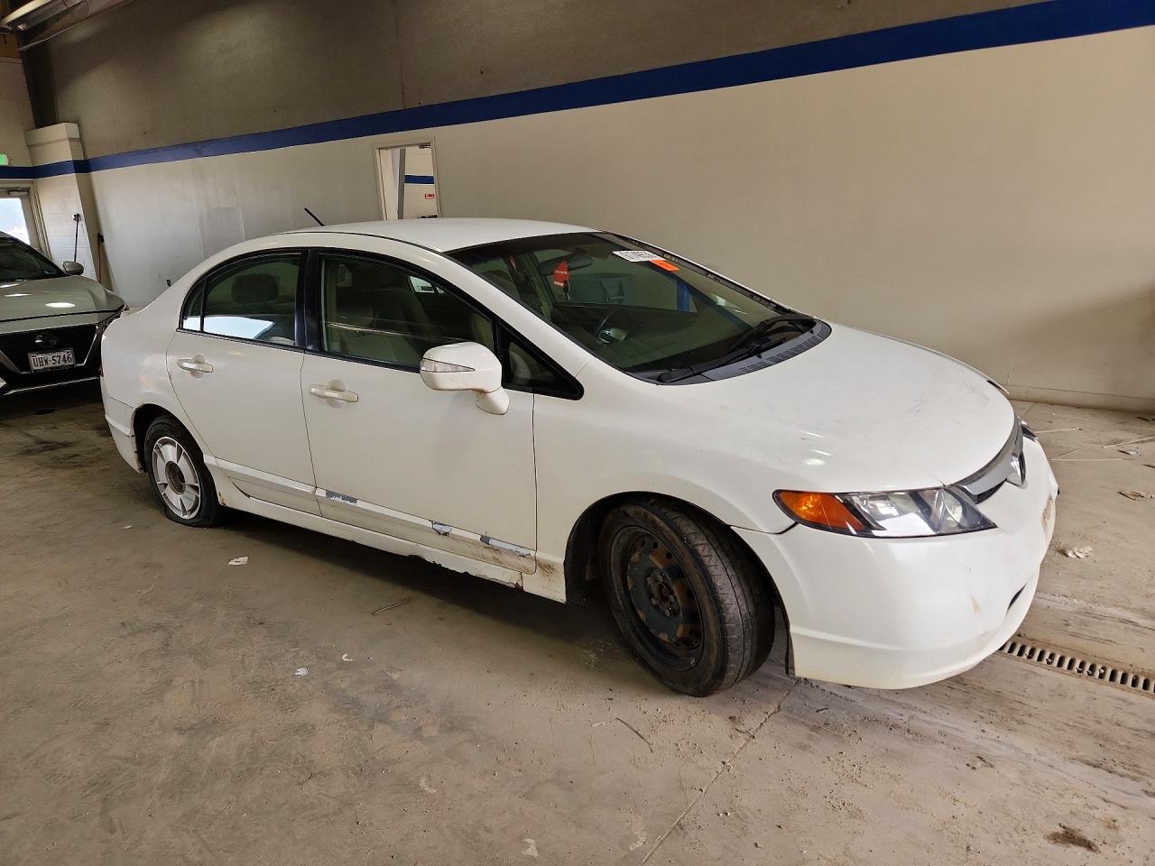 2007 Honda Civic Hybrid White vin: JHMFA36217S014388