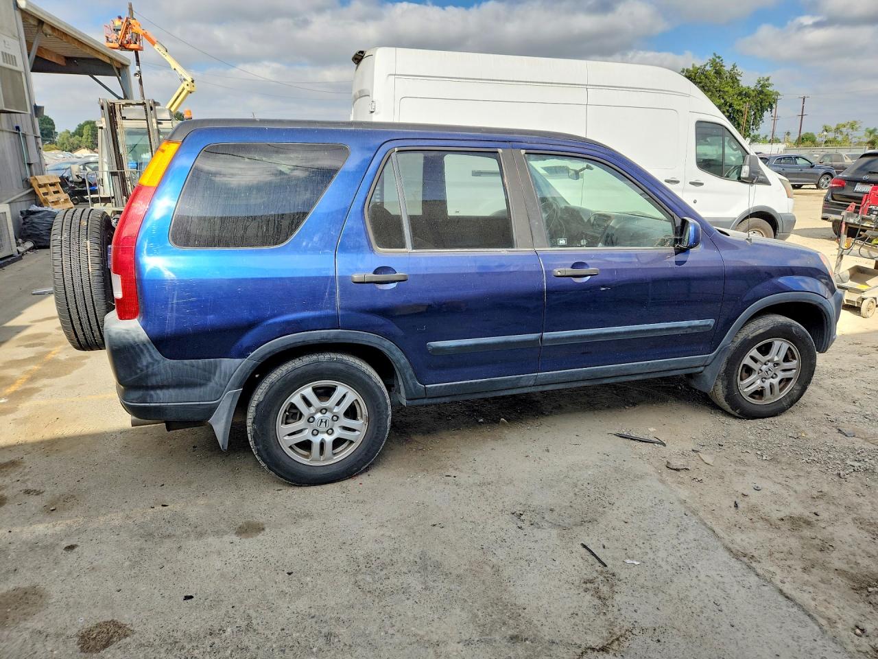 2004 Honda Cr-v Ex Blue vin: JHLRD78894C020009
