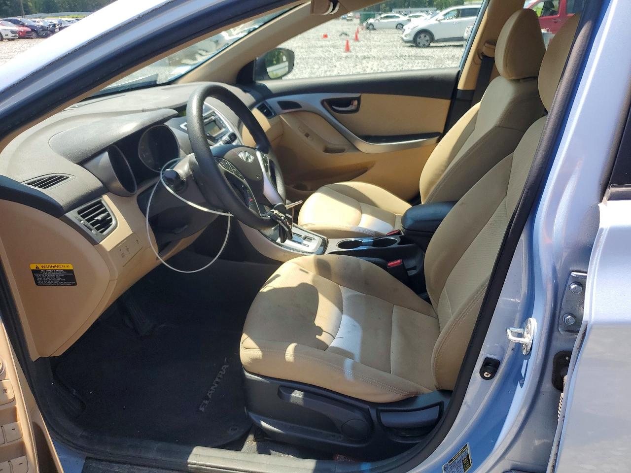 2012 Hyundai Elantra Gls Blue vin: KMHDH4AE6CU232624