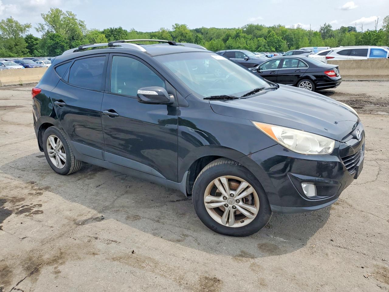 2013 Hyundai Tucson Gls Black vin: KM8JUCAC2DU584057