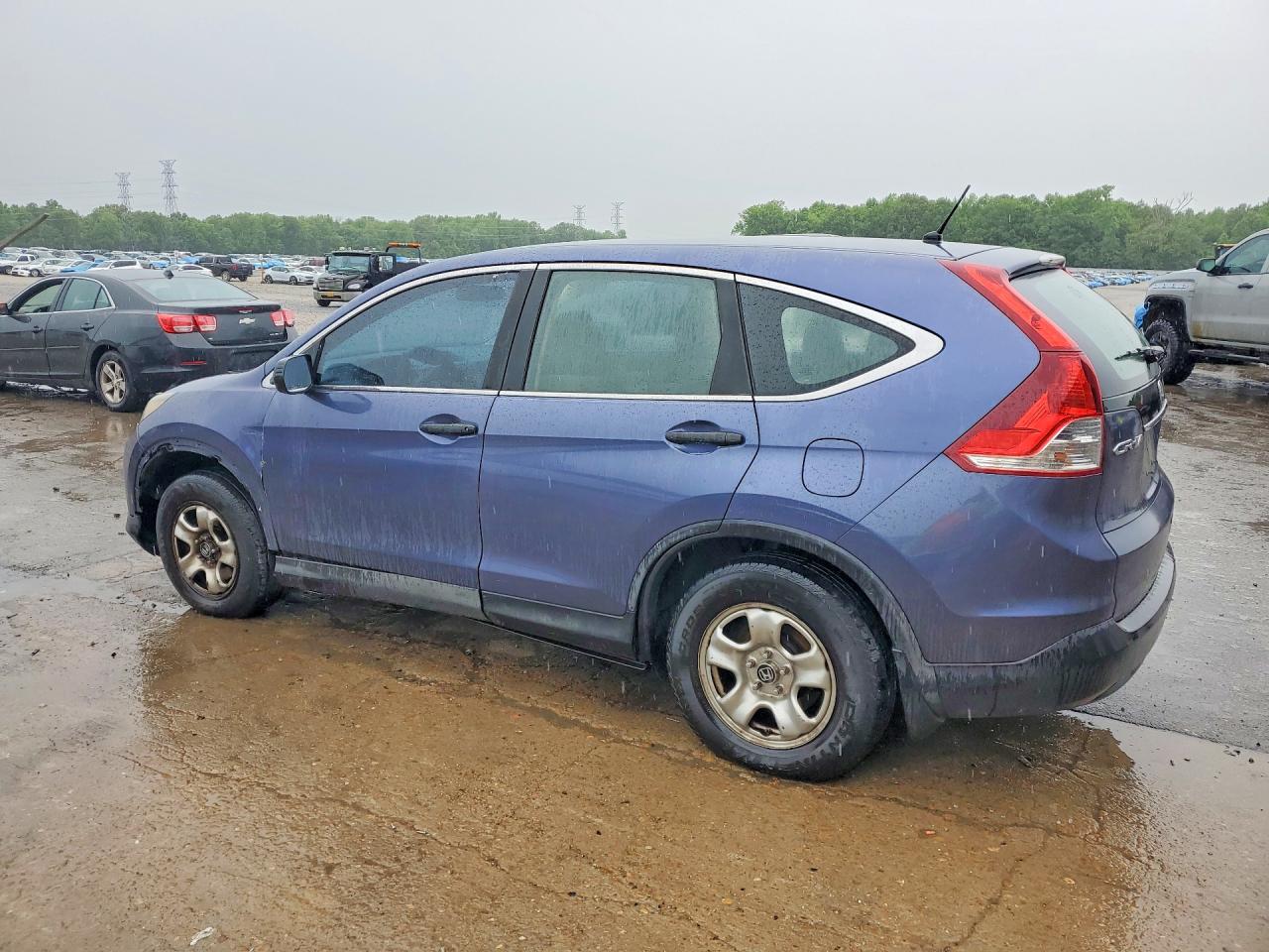 2013 Honda Cr-v Lx Blue vin: 3CZRM3H34DG700773