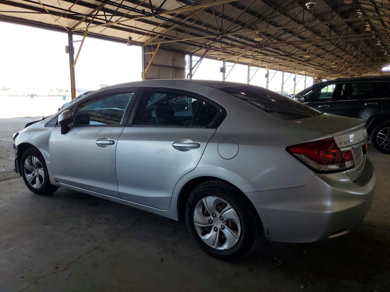 2013 Honda Civic Lx Silver vin: 2HGFB2F50DH300398
