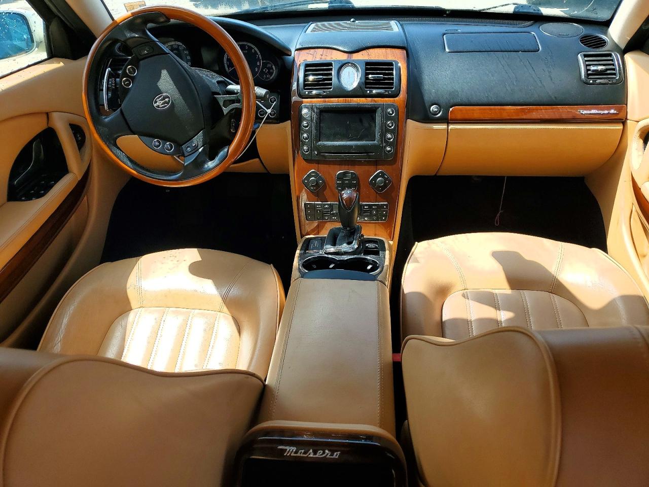 2007 Maserati Quattroporte M139 White vin: ZAMFE39A670028948