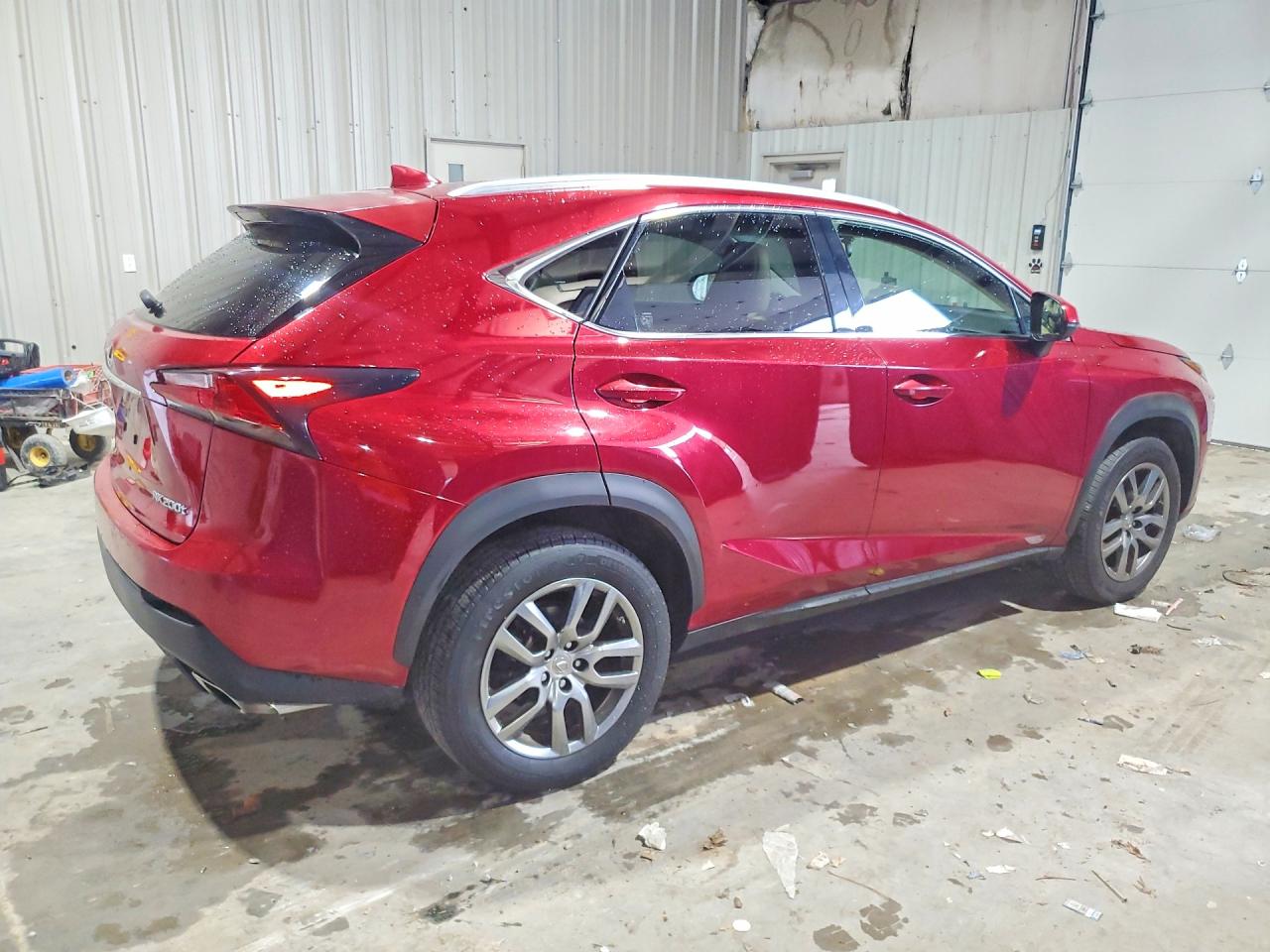 2015 Lexus Nx 200t Maroon vin: JTJBARBZ1F2035971