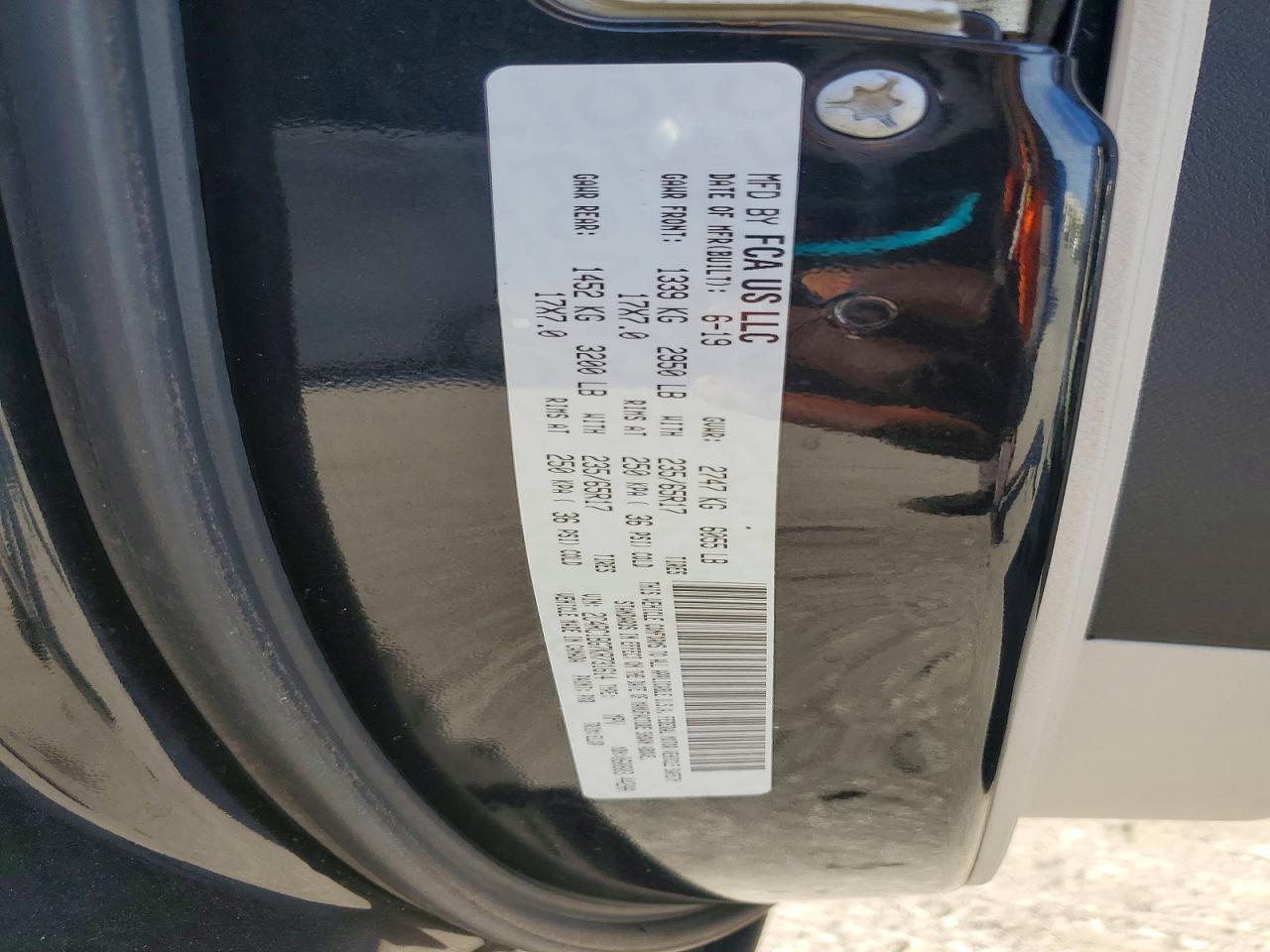 2019 Chrysler Pacifica Touring L Black vin: 2C4RC1BG7KR731614