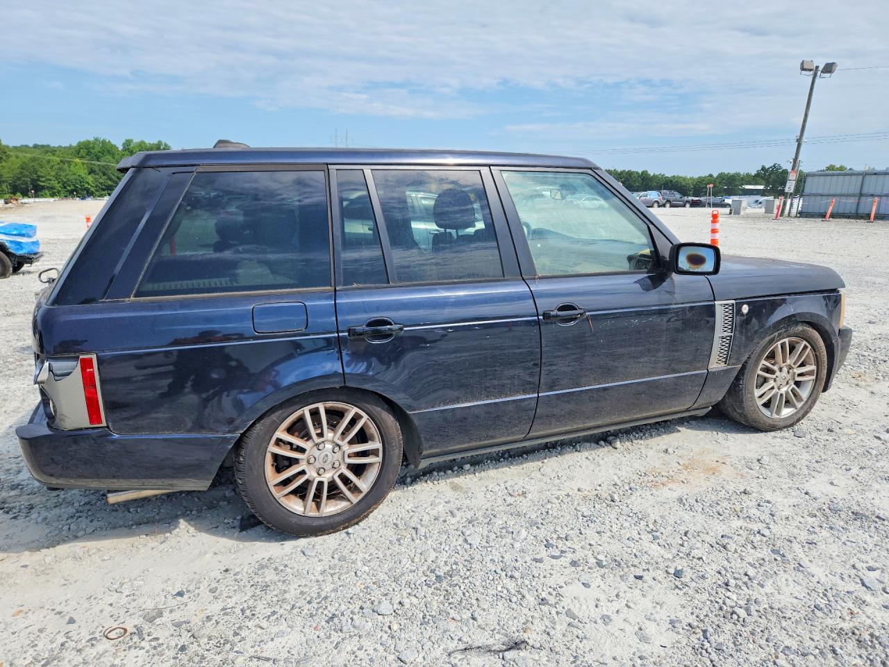 2008 Land Rover Range Rover Supercharged Blue vin: SALMF13468A271597