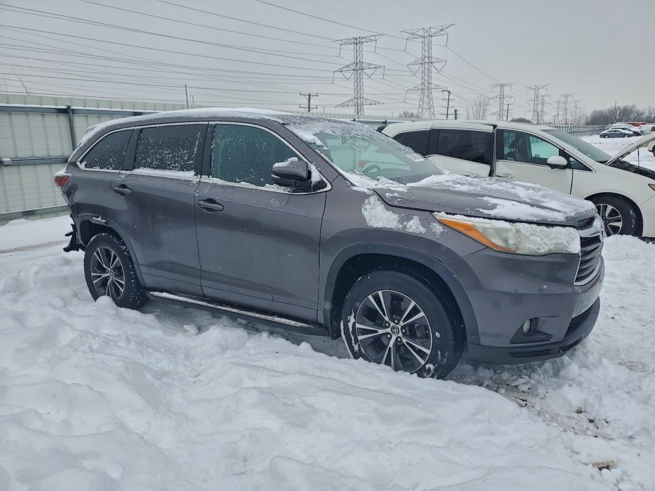2016 Toyota Highlander Xle Charcoal vin: 5TDJKRFH6GS244954