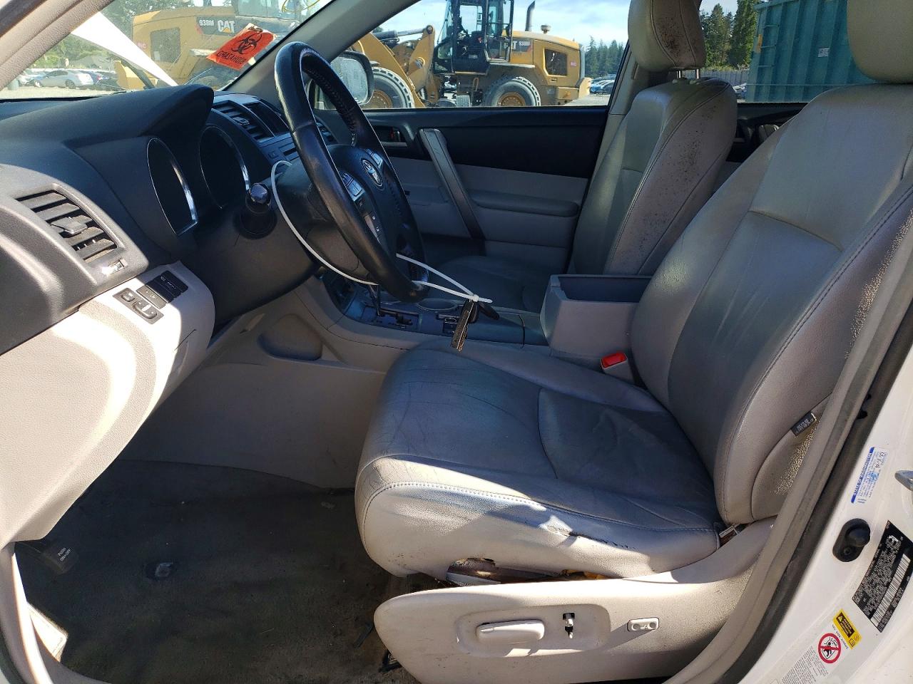 2010 Toyota Highlander Sport White vin: 5TDEK3EH5AS002485