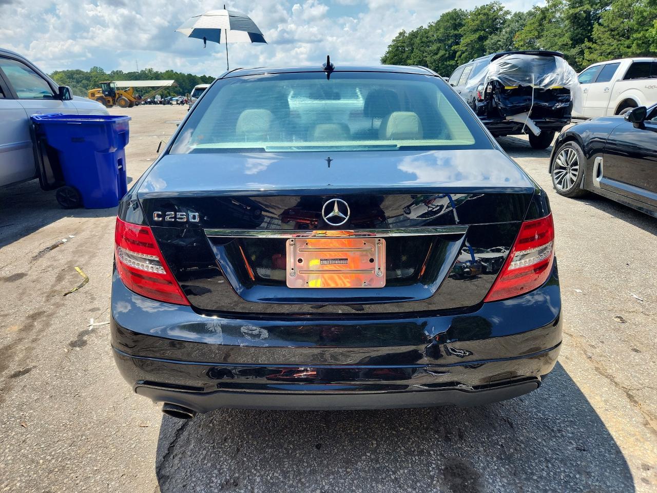 2014 Mercedes-benz C 250 Black vin: WDDGF4HB5EA953918