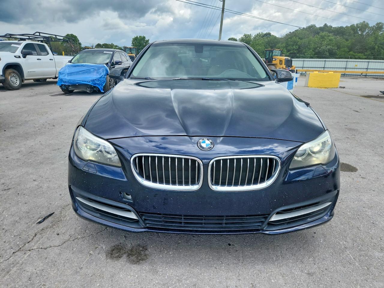 2014 Bmw 535 I Blue vin: WBA5B1C56ED478448