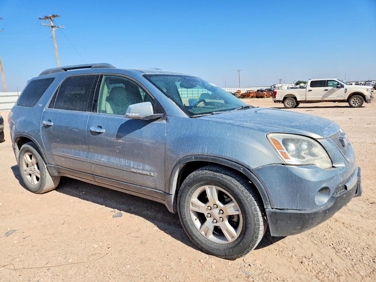 2008 Gmc Acadia Slt-2 Синий vin: 1GKER33778J273906