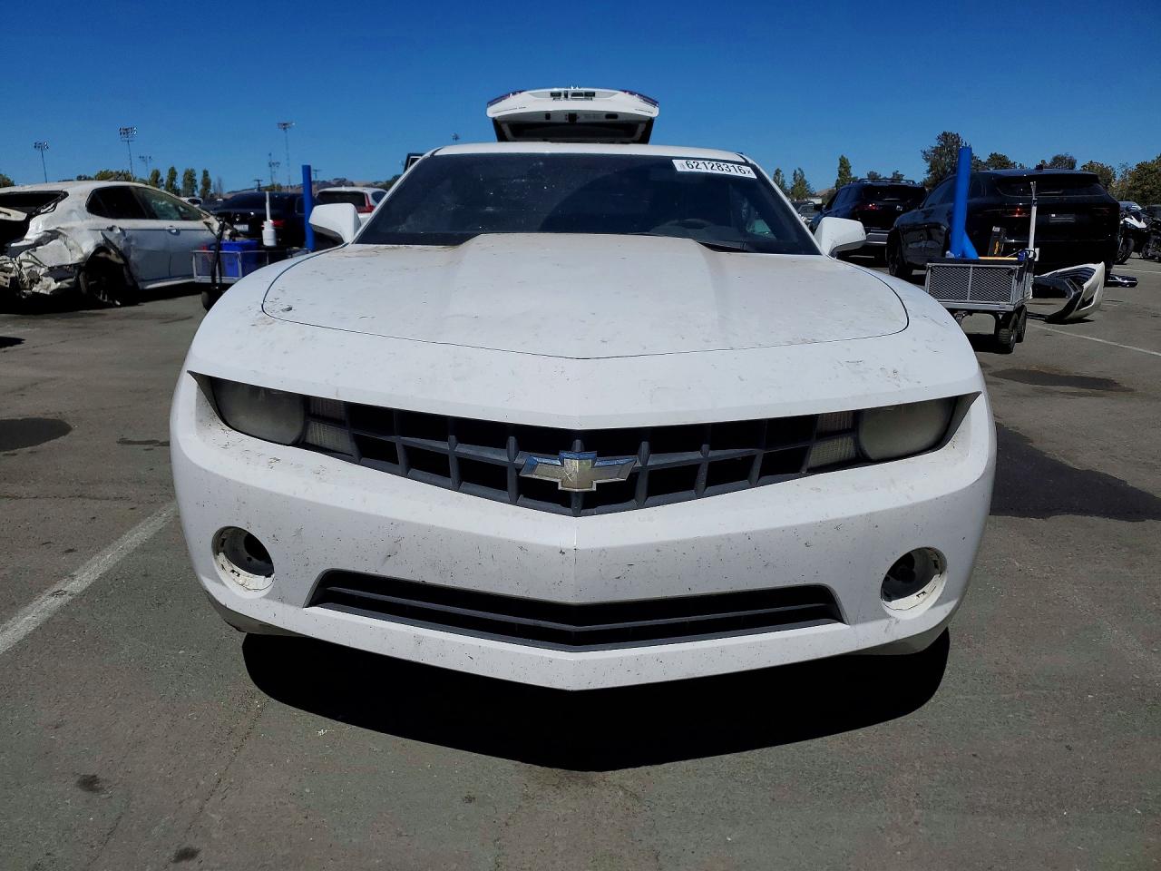 2013 Chevrolet Camaro Ls White vin: 2G1FE1E30D9181528
