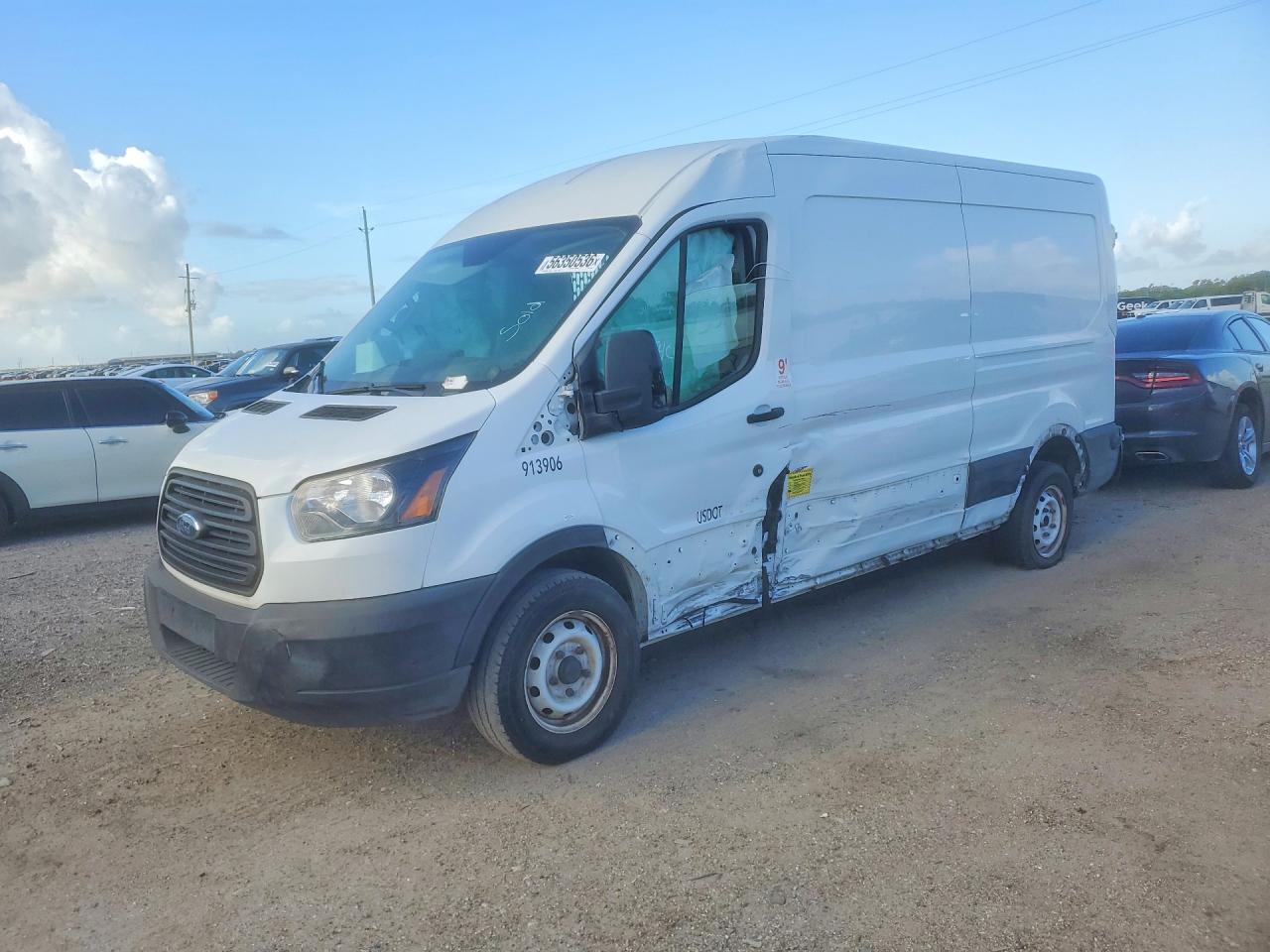 2019 Ford Transit T-150 White vin: 1FTYE2CM7KKB36342
