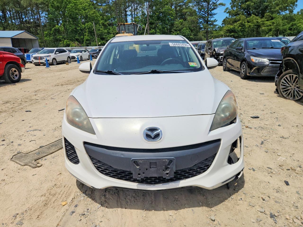 2013 Mazda 3 I White vin: JM1BL1U75D1706670