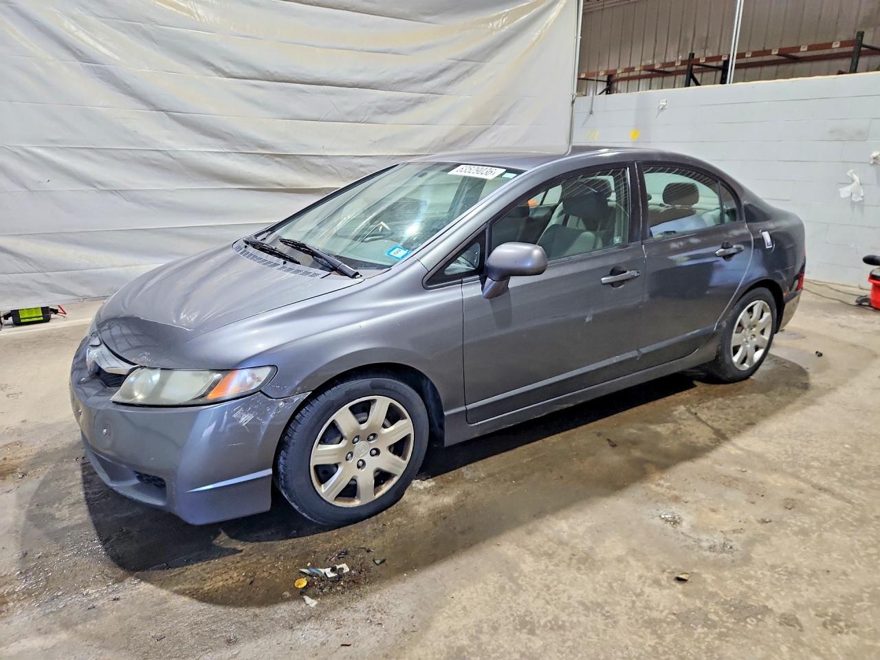 2010 Honda Civic Lx Gray vin: 2HGFA1F56AH553699