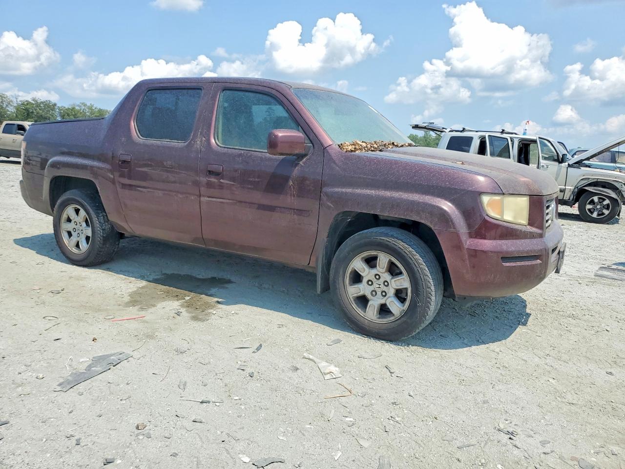 2007 Honda Ridgeline Rts Maroon vin: 2HJYK16477H532098