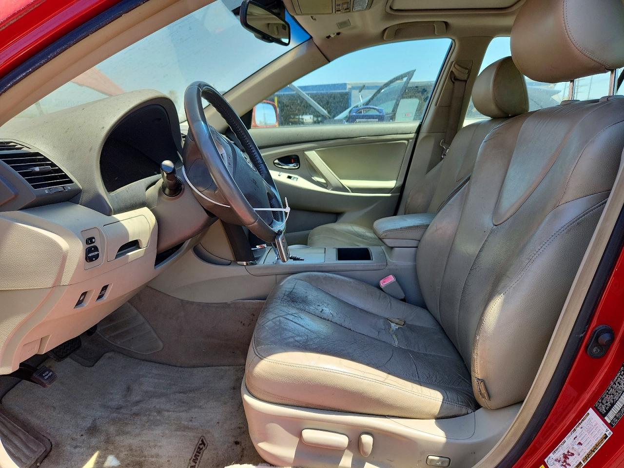 2007 Toyota Camry Hybrid Red vin: JTNBB46K973018486