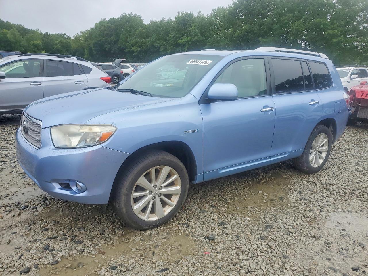 2009 Toyota Highlander Hybrid Limited Blue vin: JTEEW44A992028181