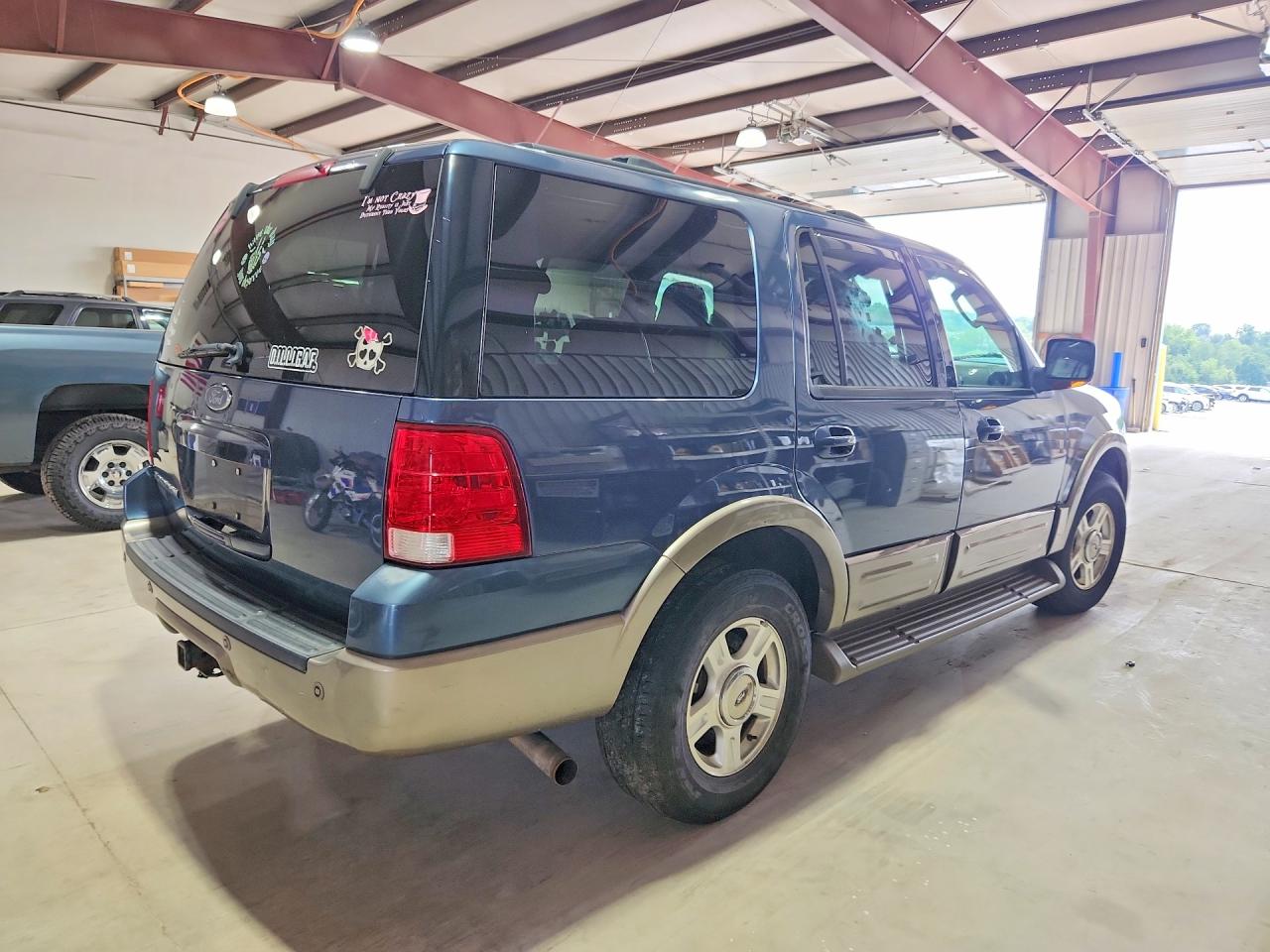 2003 Ford Expedition Eddie Bauer Blue vin: 1FMPU18L53LB92229
