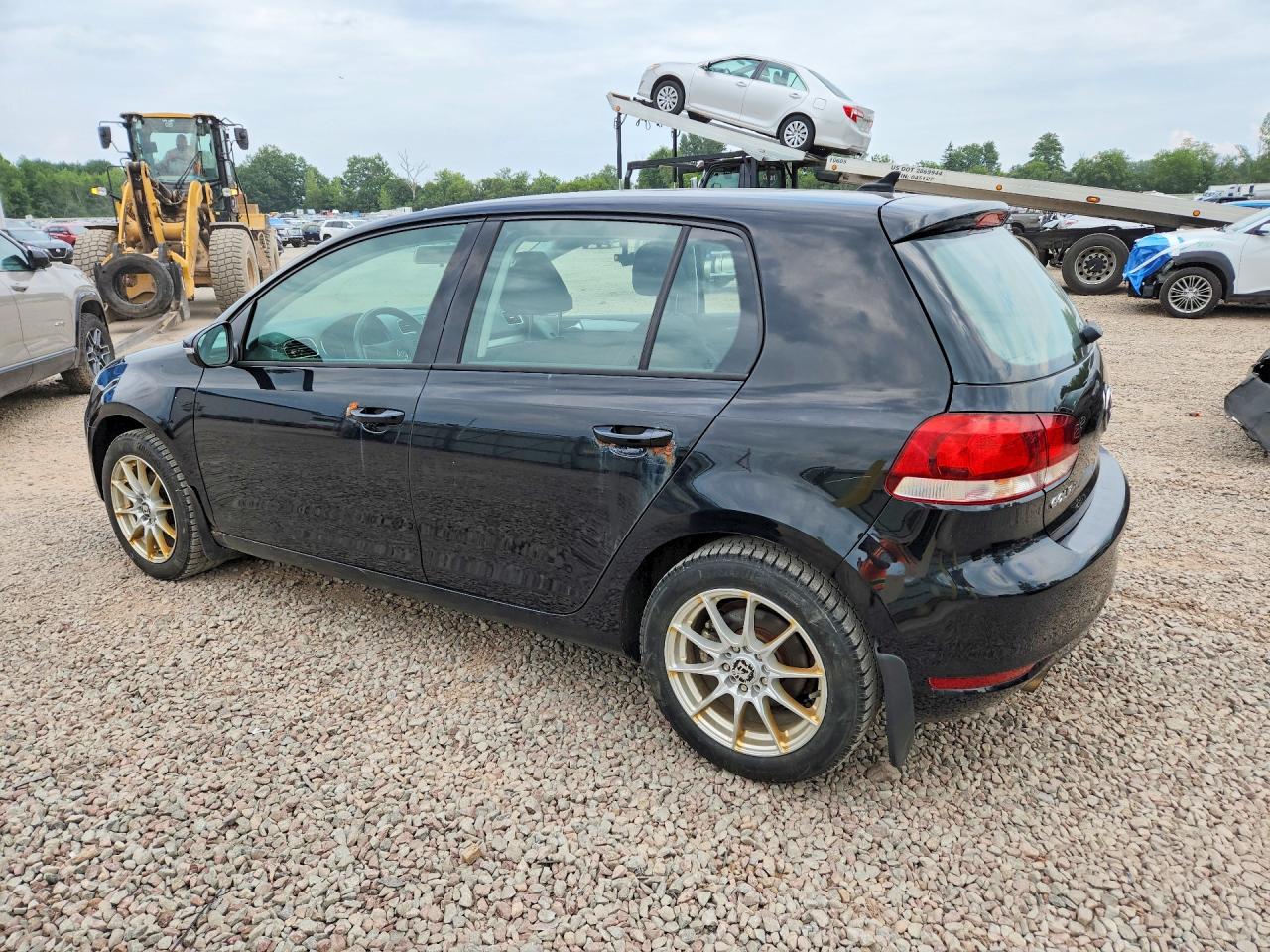 2013 Volkswagen Golf Black vin: WVWNM7AJ1DW123786